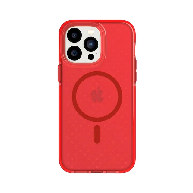 Tech21 EvoCheck iPhone 14 Pro Max Hülle Rot MagSafe Fallschutz