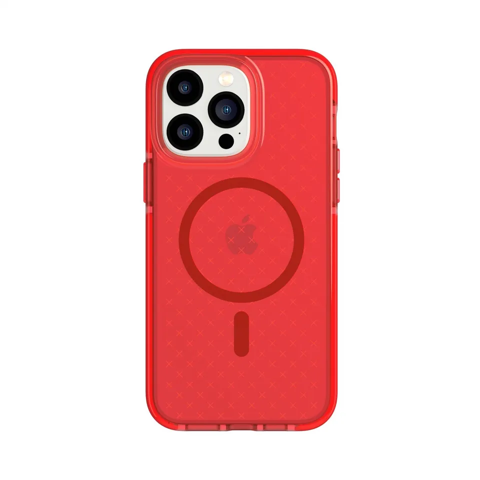 Tech21 EvoCheck iPhone 14 Pro Max Hülle Rot MagSafe Fallschutz