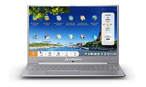 Ordissimo Laura 2 Laptop 17,3 Zoll Silber Senioren