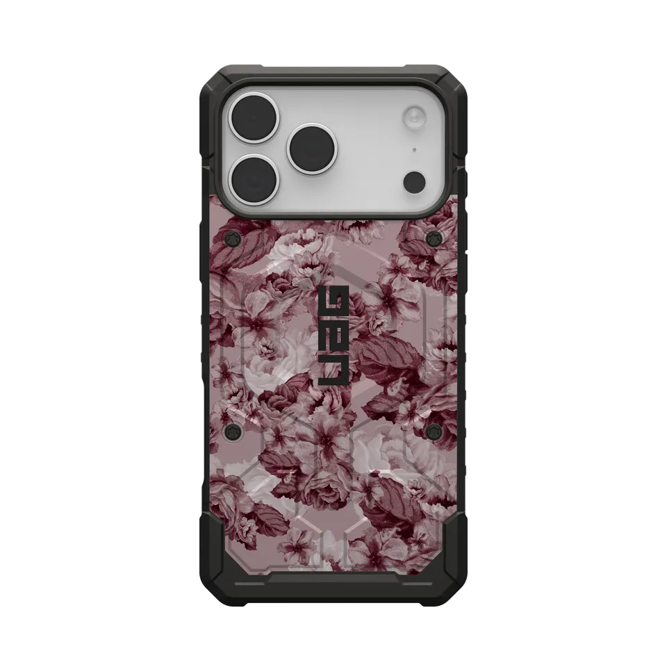UAG Pathfinder iPhone 17 Pro Max MagSafe Hülle Floral Merlot
