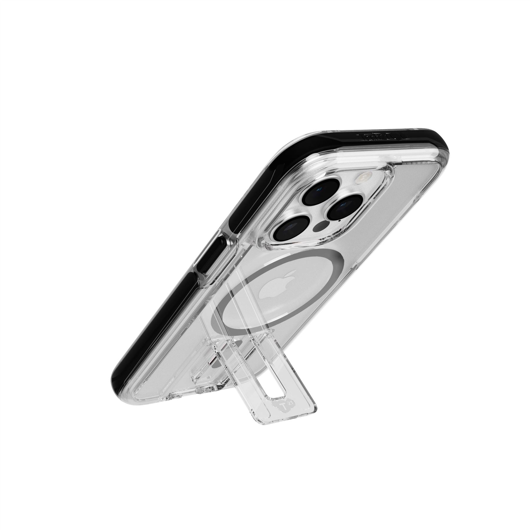 Tech21 EvoCrystal Kick iPhone 15 Pro Hülle MagSafe Schwarz
