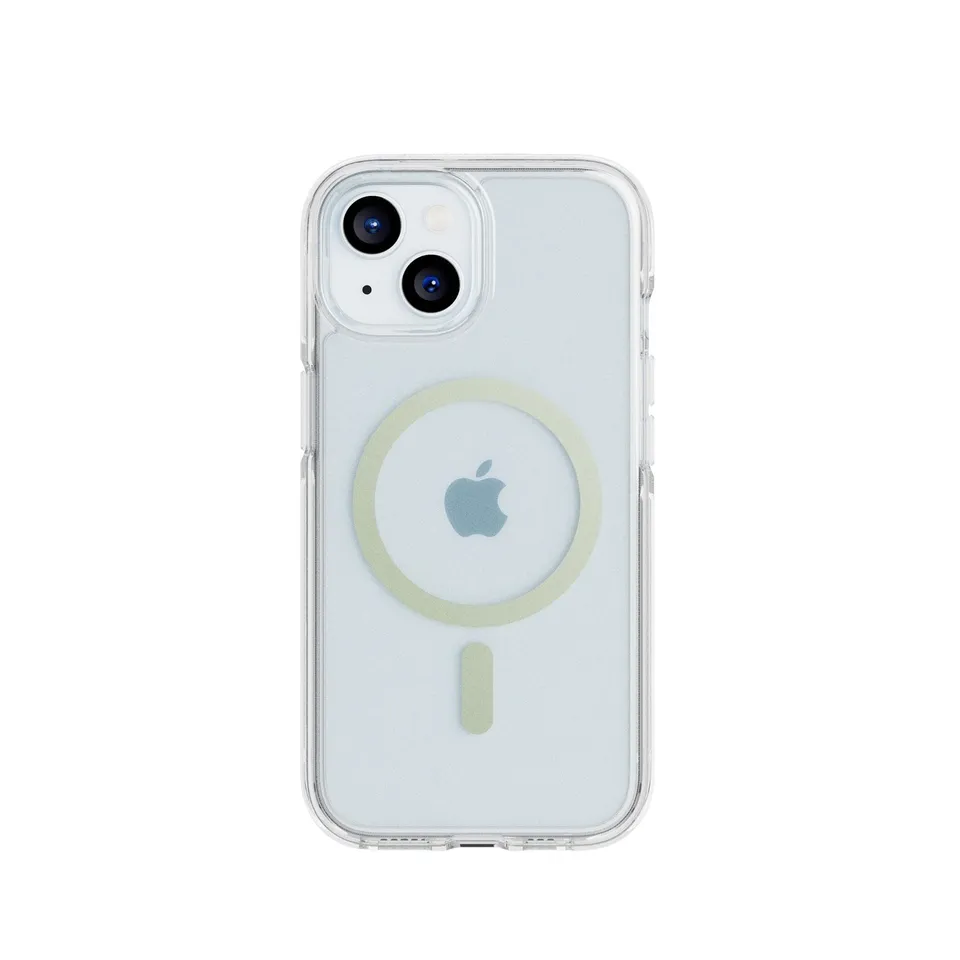 Tech21 FlexQuartz MagSafe iPhone 15 Hülle Clear Green 4,9m Schutz