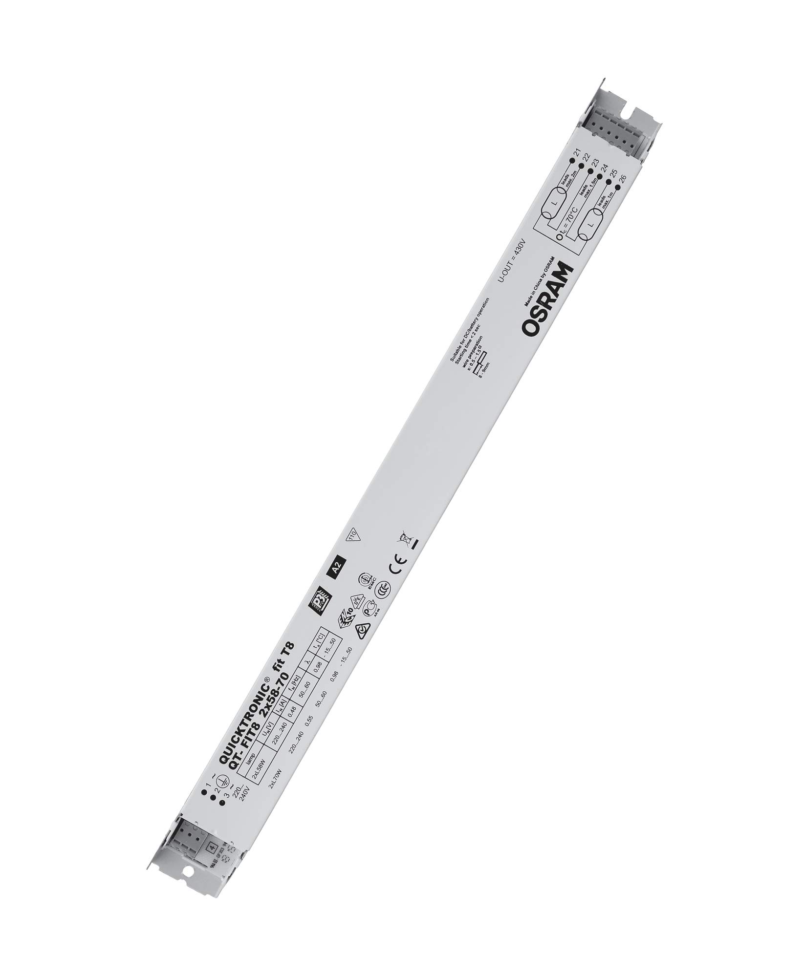 OSRAM POWERTRONIC QT-FIT8 2X58-70 EVG Vorschaltgerät non-DIM
