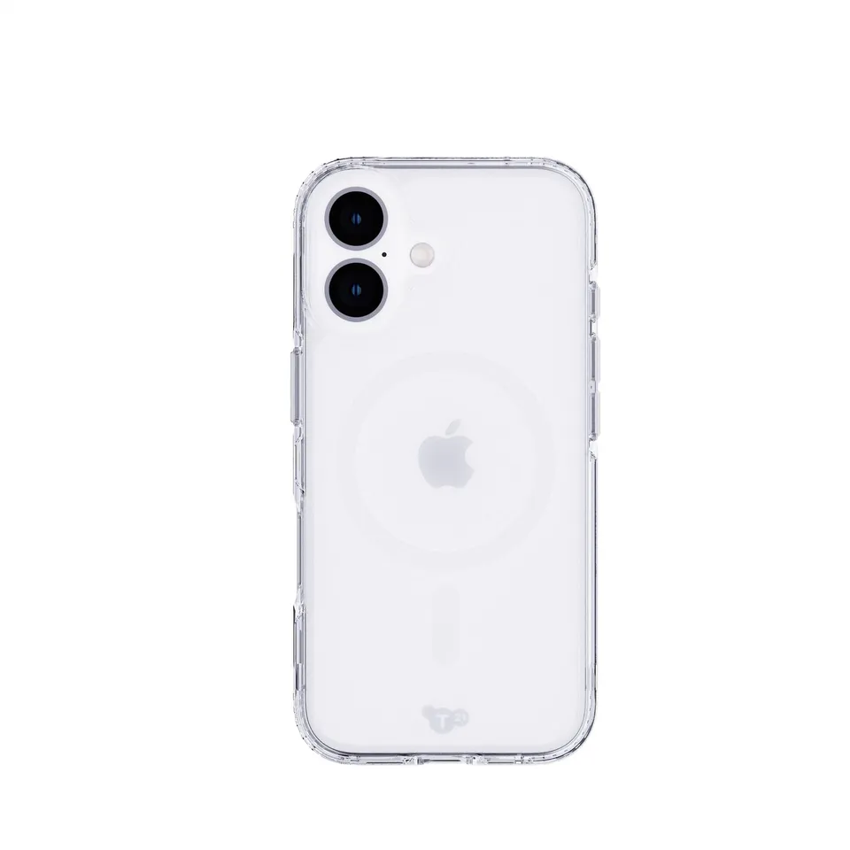 Tech21 EvoClear iPhone 16 Hülle MagSafe transparent