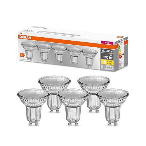 OSRAM SMART+ Base PAR16 LED-Spot GU10 warmweiß 5er-Pack