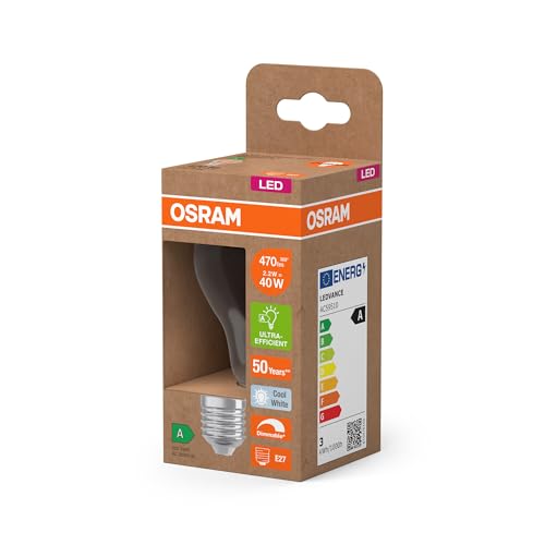 ams OSRAM SMART+ Classic A 40 Filament LED E27 6er dimmbar