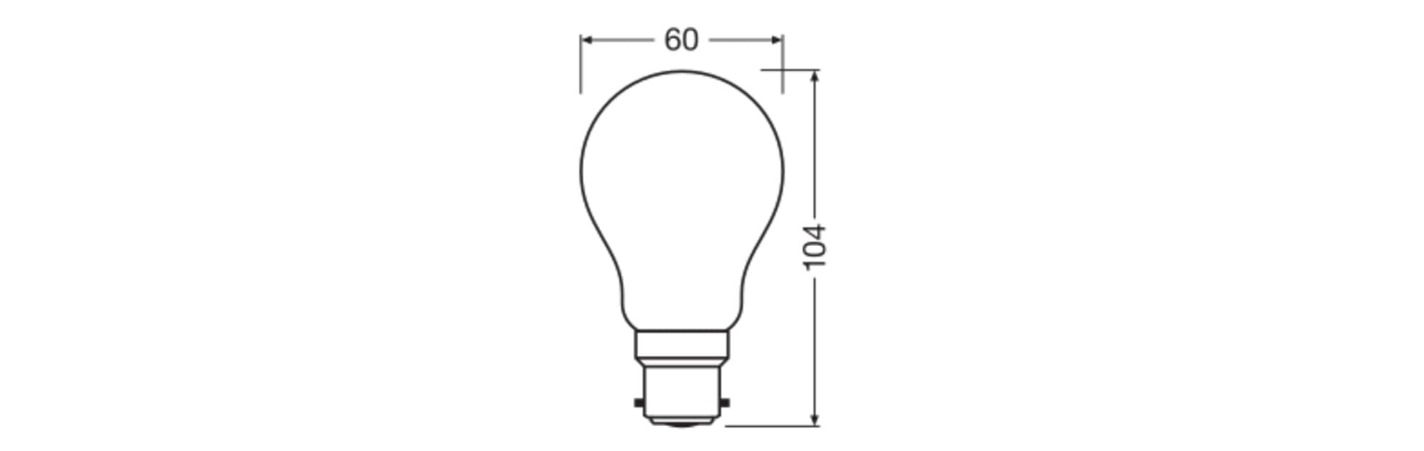 OSRAM SMART+ Star A60 LED-Lampe B22d matt warmweiß 2700K