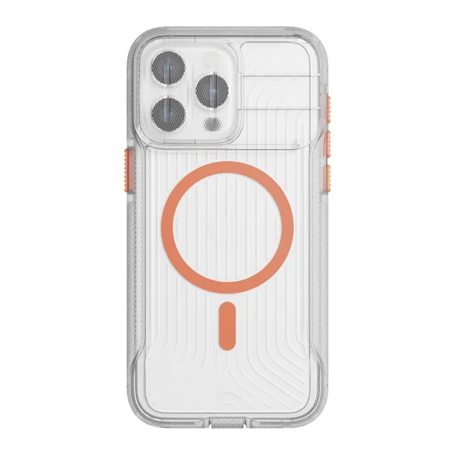 Tech21 EvoMax iPhone 15 Pro Max Hülle Clear Orange MagSafe