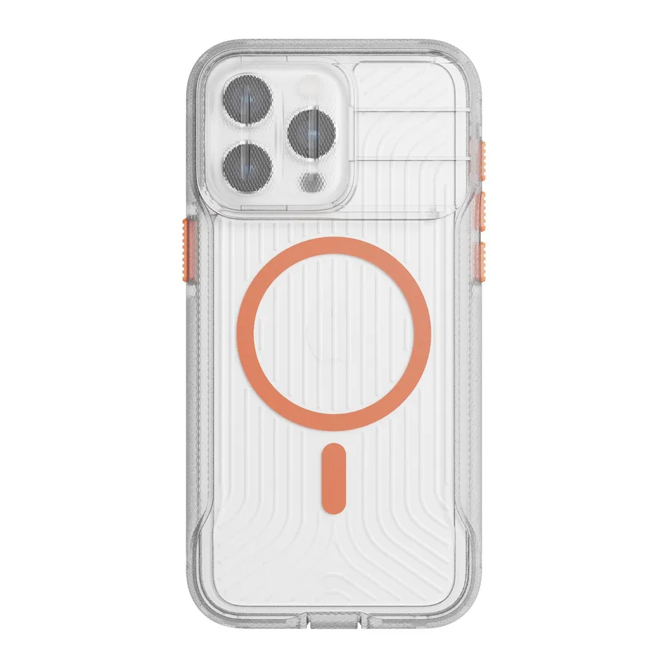 Tech21 EvoMax iPhone 15 Pro Max Hülle Clear Orange MagSafe