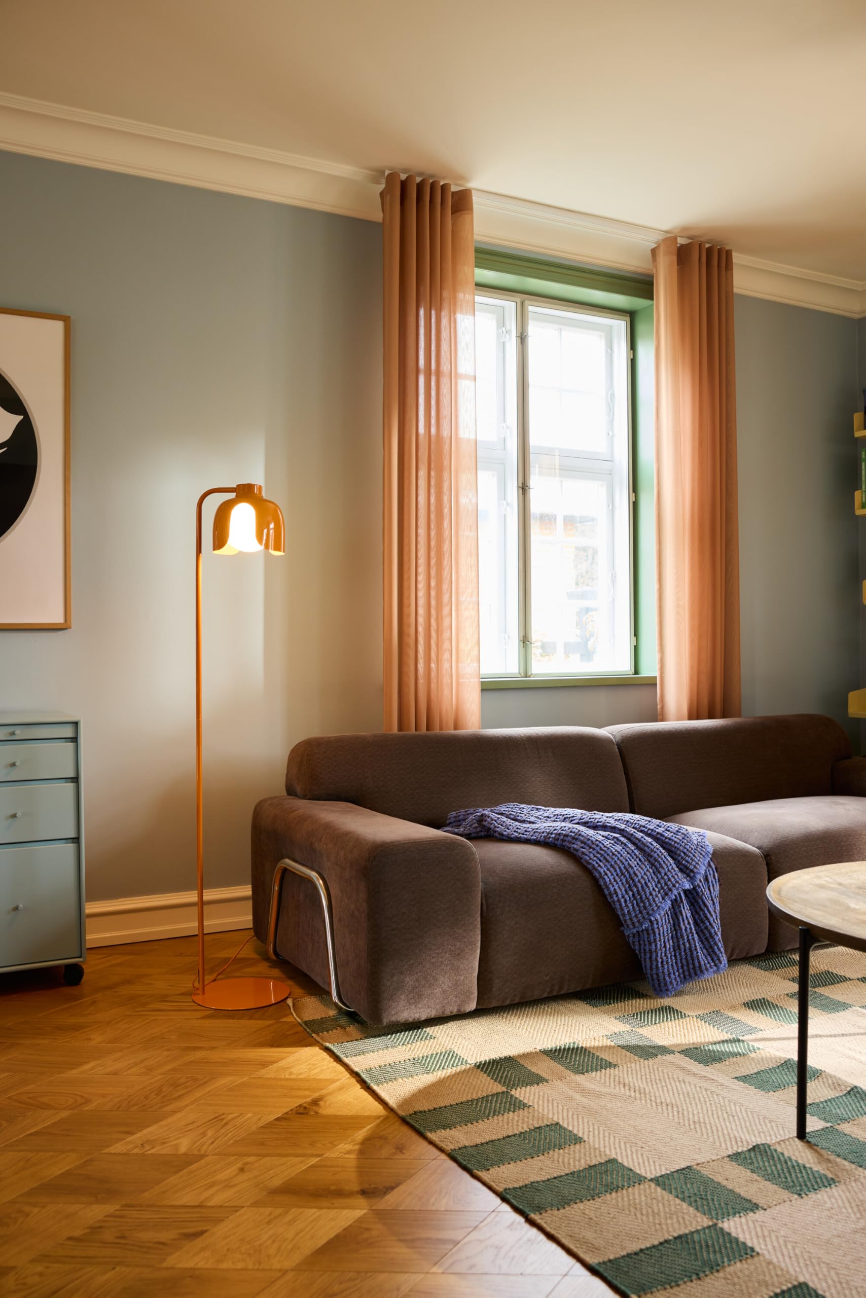 ams OSRAM Decor Corolle Floor Stehleuchte E27 orange Retro