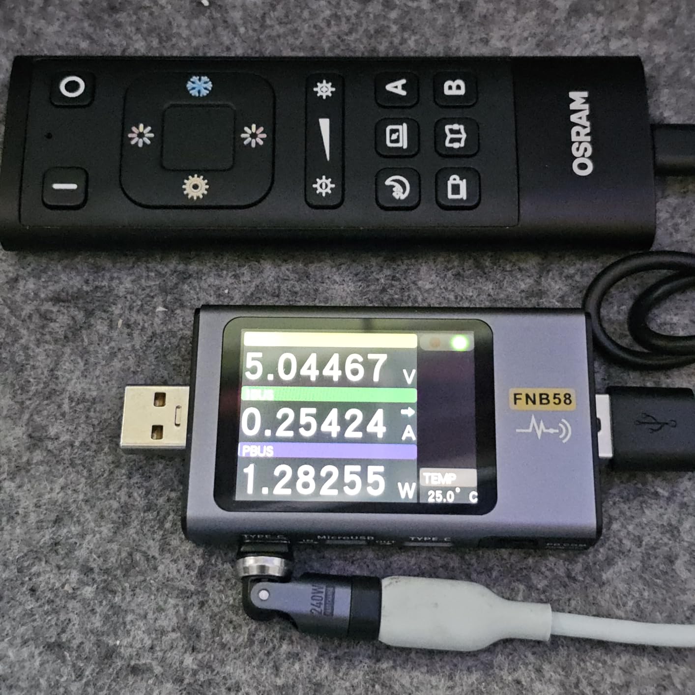 OSRAM SMART+ WIFI Fernbedienung schwarz USB-C dimmbar