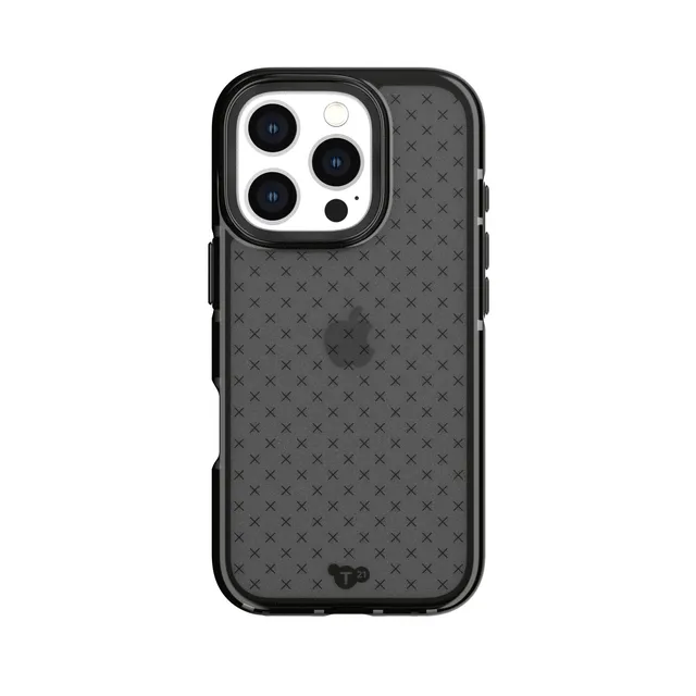 Tech21 EvoCheck iPhone 16 Pro Hülle Schwarz Check Bio