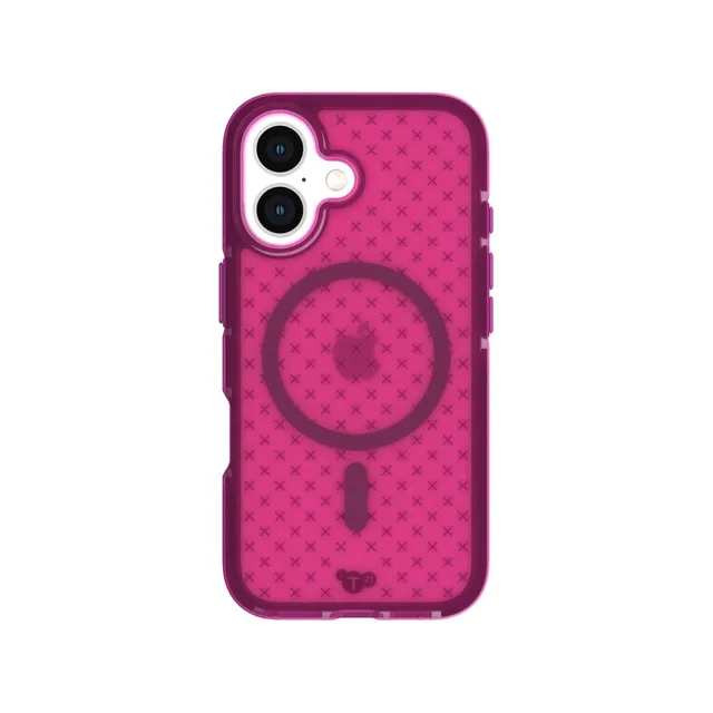 Tech21 EvoCheck iPhone 16 Hülle MagSafe Plum Lila 4,9m