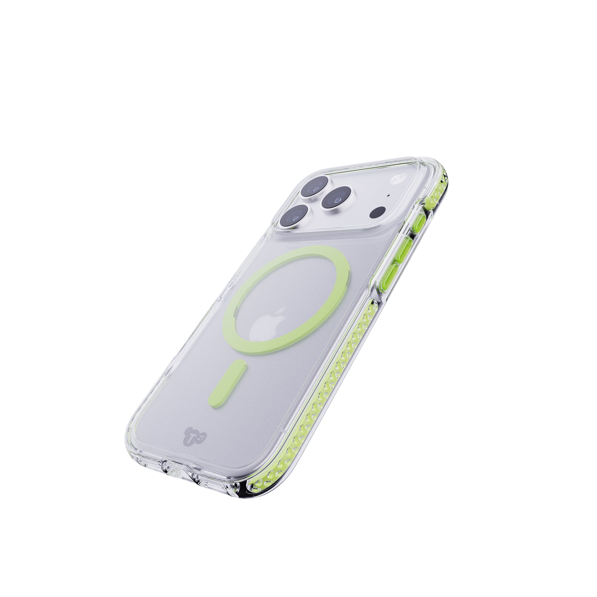 Tech21 EvoCrystal Glow iPhone 17 Pro Hülle grün MagSafe