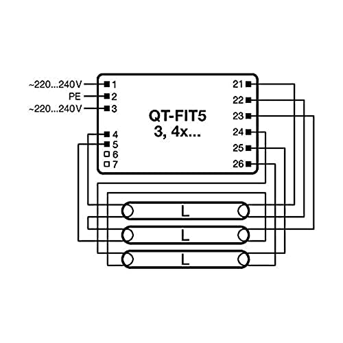 ams OSRAM POWERTRONIC Vorschaltgerät QT-FIT5 3x14W