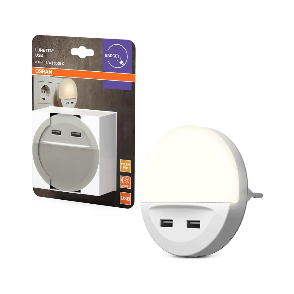 OSRAM LUNETTA USB Nachtlicht weiß warmweiß Stecker