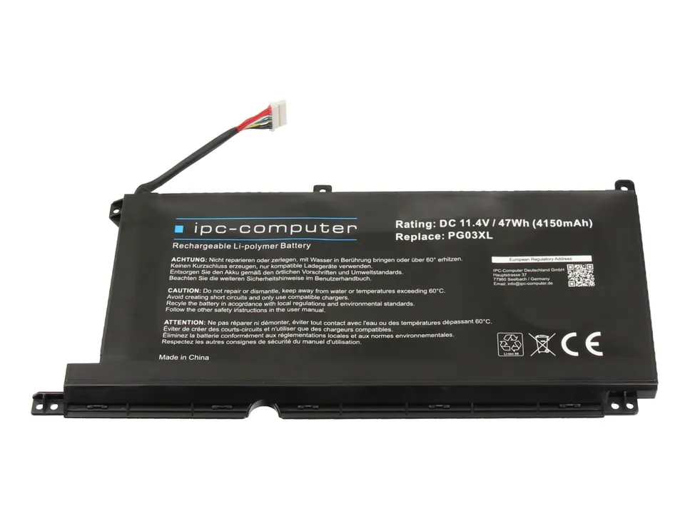 IPC-Computer L48430-AC2 Laptop Akku 47Wh für HP