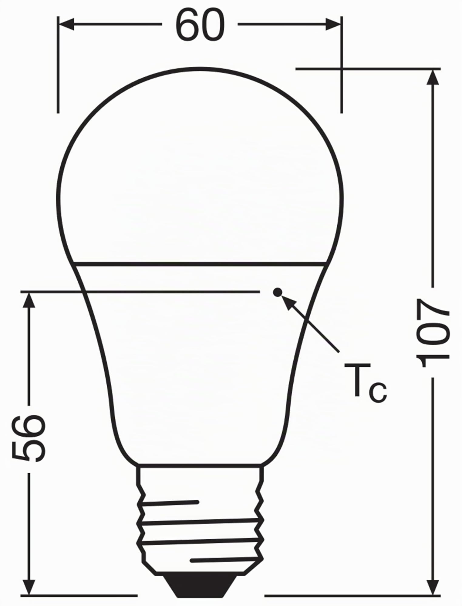 OSRAM Value Classic A40 LED E27 5er-Pack warmweiß matt