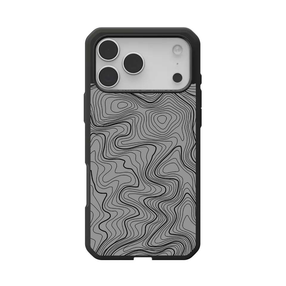 UAG Civilian LT iPhone 17 Pro Max Hülle Grey Topography 2 MagSafe