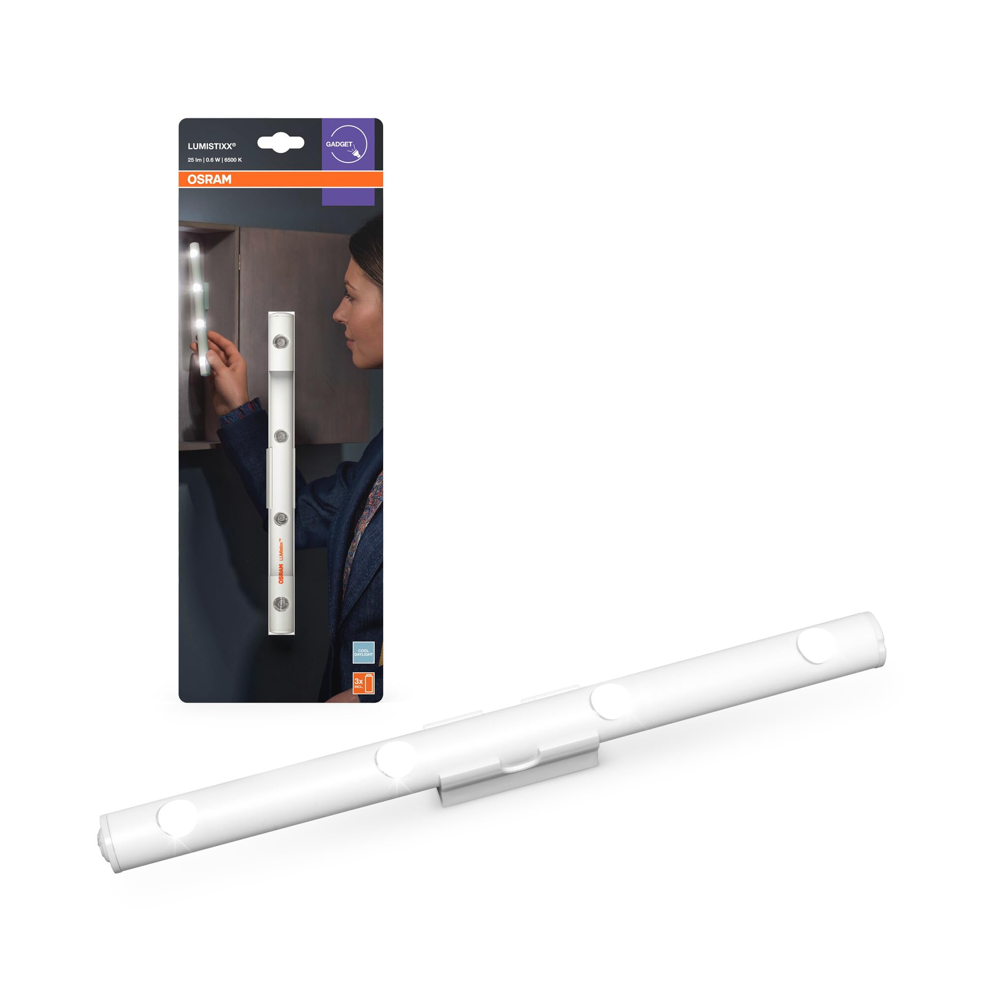 OSRAM SMART+ LEDStixx USB Akkuleuchte silber mobil