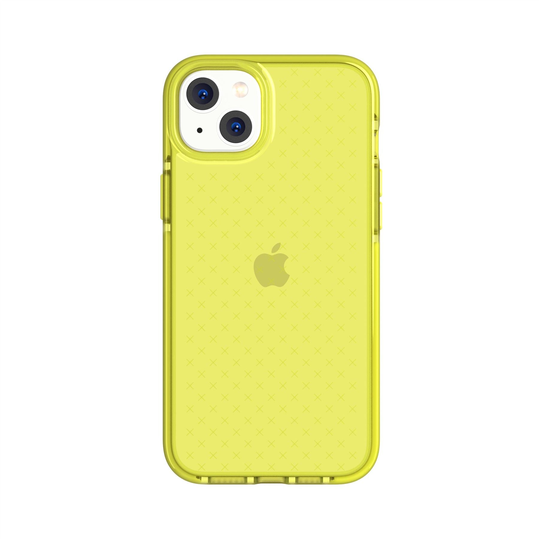 Tech21 EvoCheck iPhone 14 Plus Hülle Acid Yellow dünn