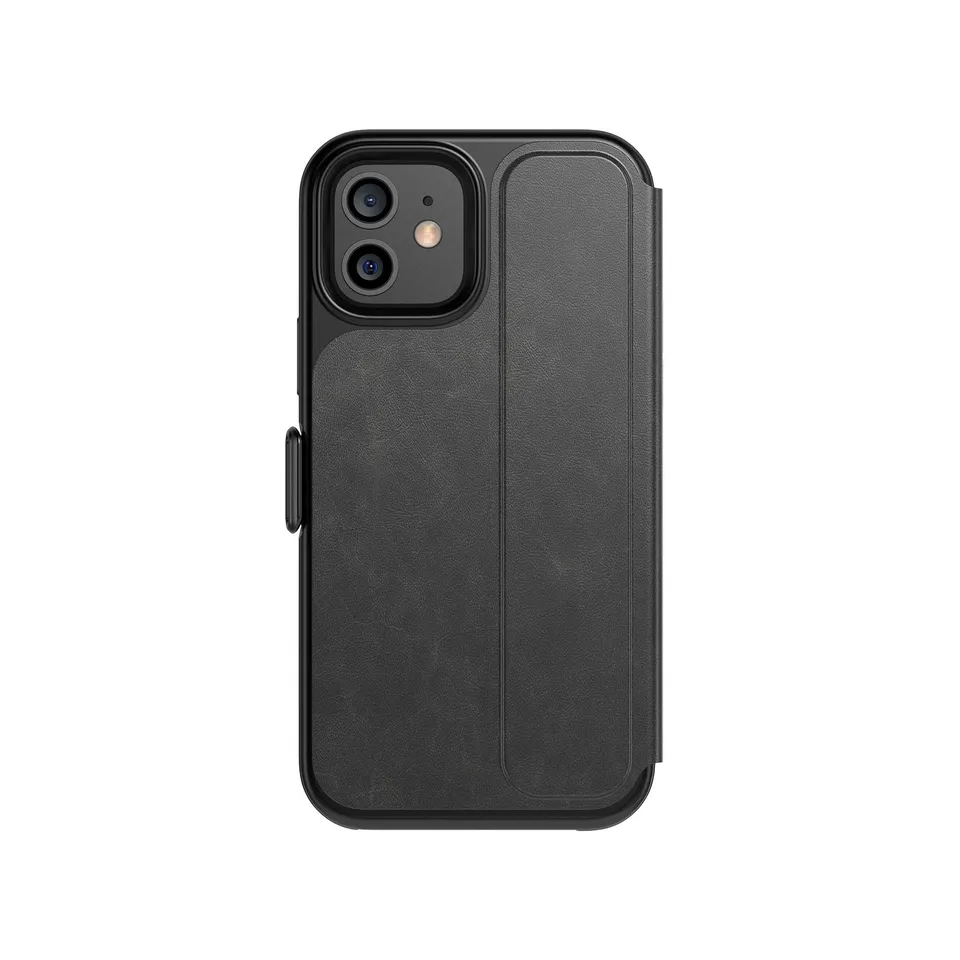 Tech21 Evo Wallet iPhone 12/12 Pro Hülle Smokey Black Kartenfach