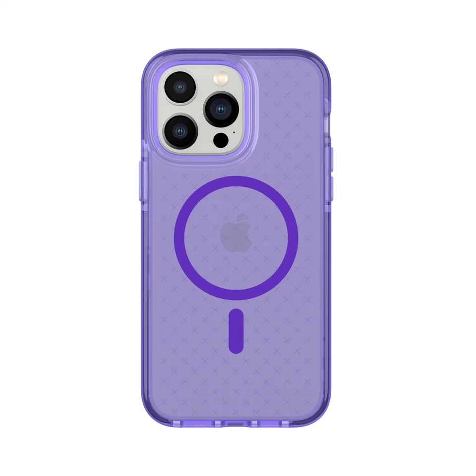 Tech21 EvoCheck iPhone 14 Pro Max Hülle MagSafe Lila Fallschutz