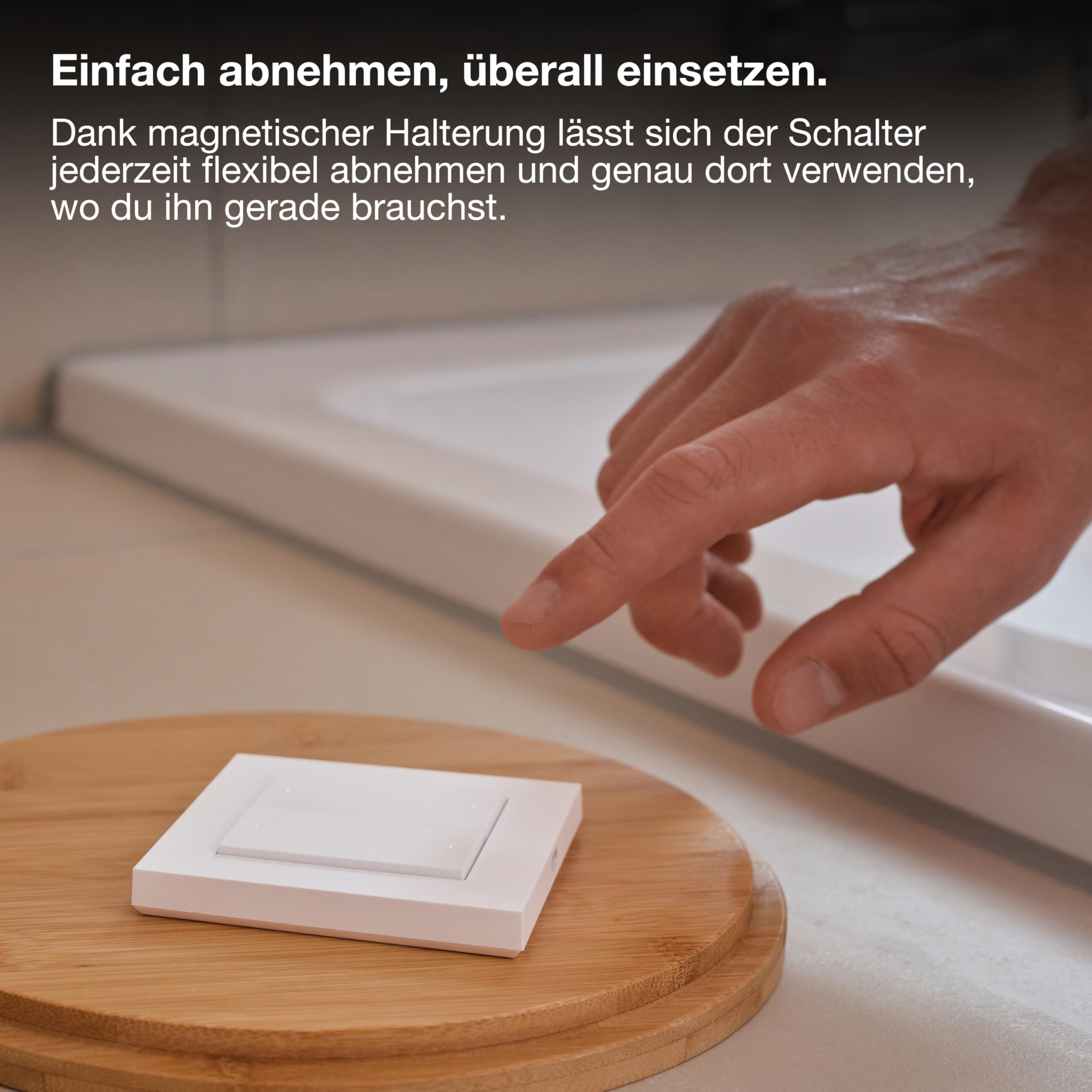 ams OSRAM SMART+ WiFi Wandschalter 4-Gang weiß magnetisch