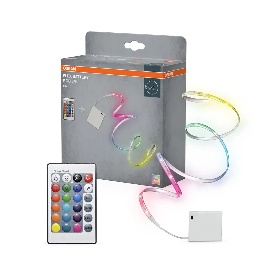 ams OSRAM SMART+ FLEX LED Streifen 5m Akku RGB