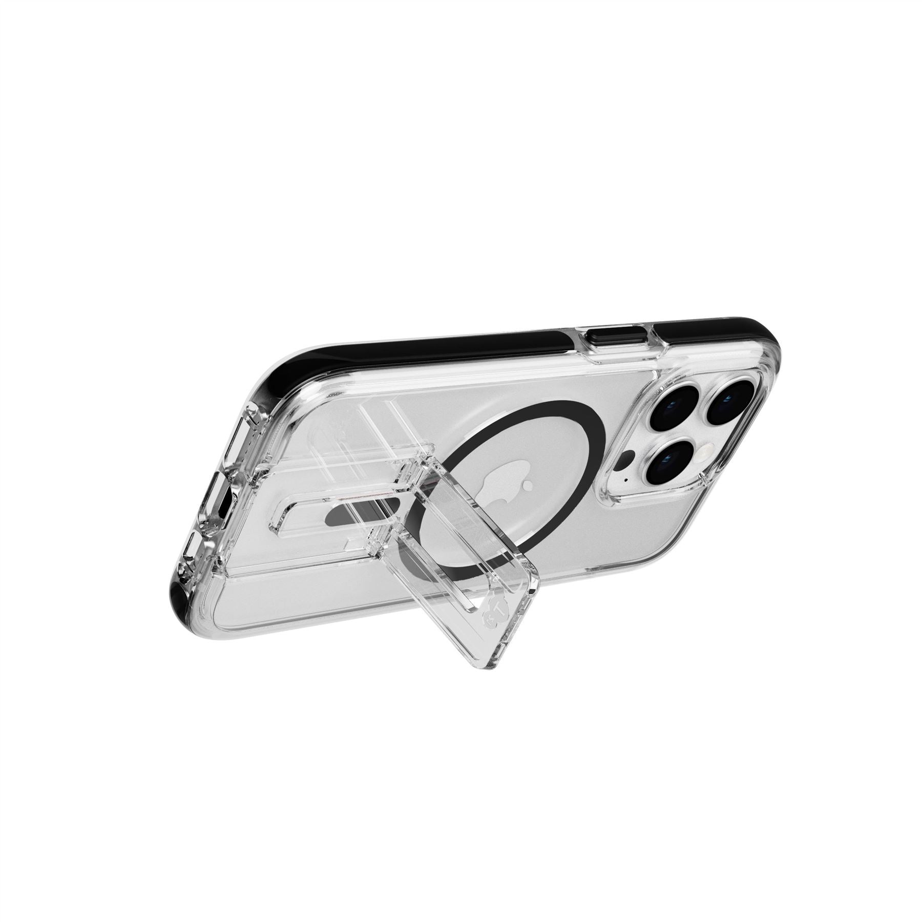 Tech21 EvoCrystal Kick iPhone 15 Pro Hülle MagSafe Schwarz