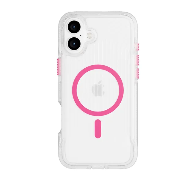 Tech21 FlexPro iPhone 16 Plus Handyhülle MagSafe Neon Pink Glow