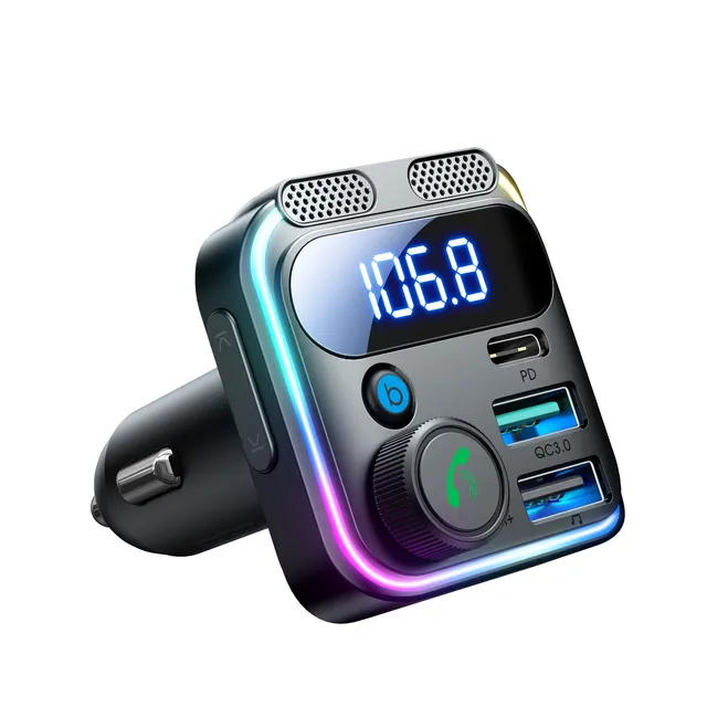 JOYROOM JR-CCB01 FM-Transmitter Schwarz 81W Dual-Mic