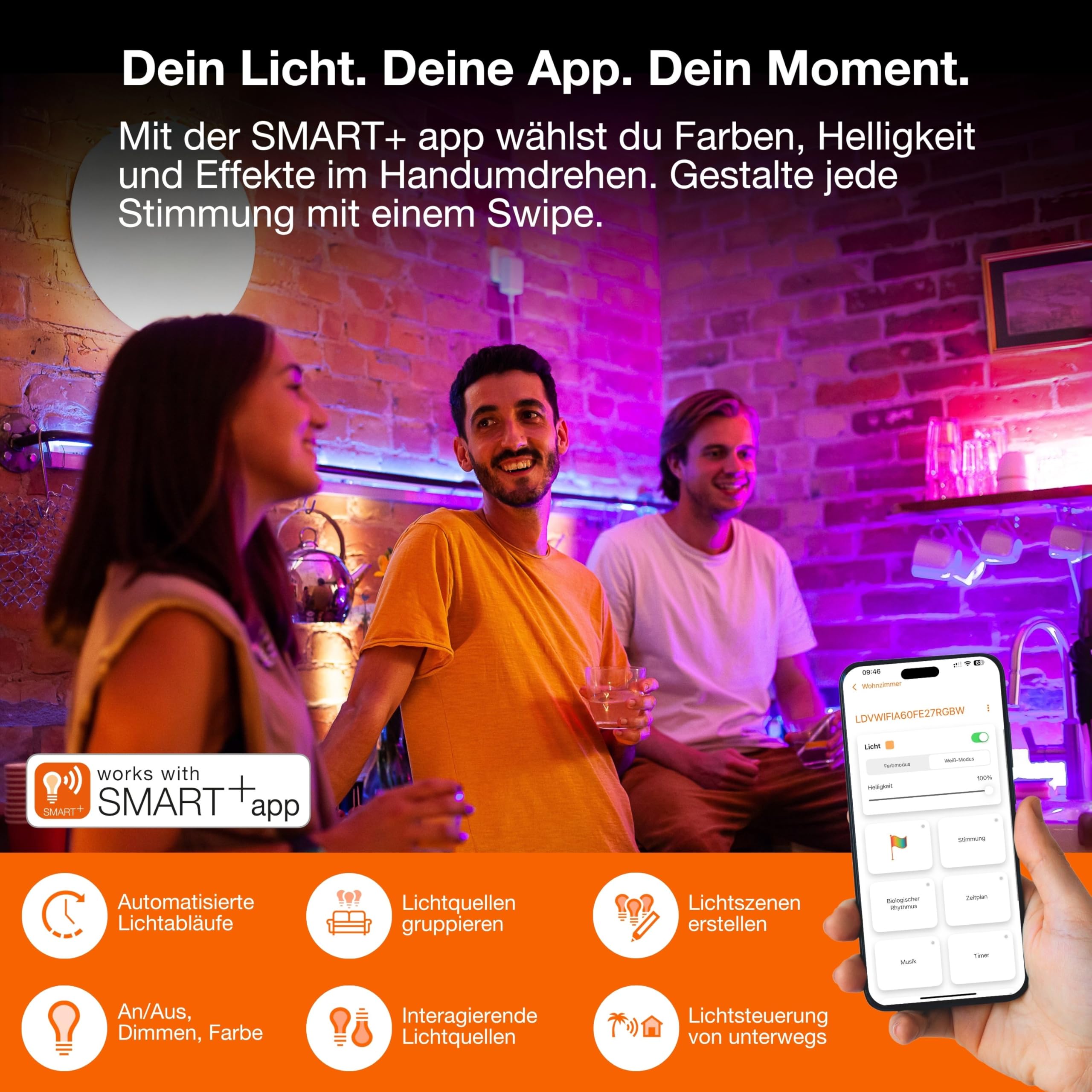 ams OSRAM SMART+ Wifi COB LED-Streifen 3m weiss dimmbar