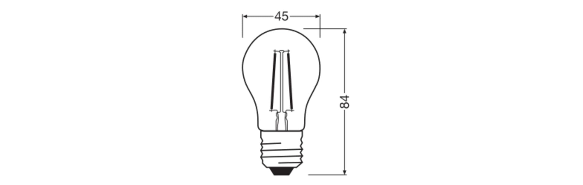 OSRAM Star Classic P LED Filament E27 2700K 1er