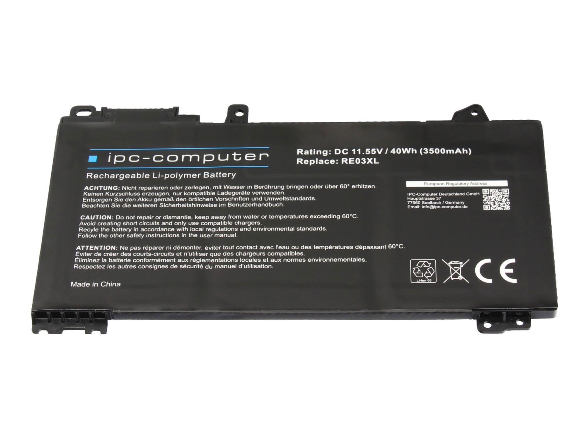 IPC-Computer L32407-2C1 Notebook Akku 40Wh schwarz