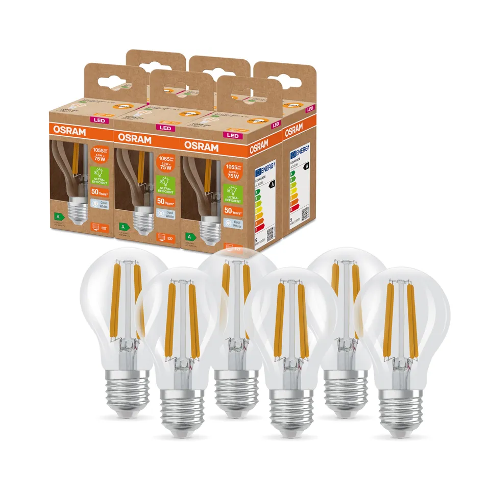 ams OSRAM SMART+ Classic A75 LED E27 75W 6er-Pack