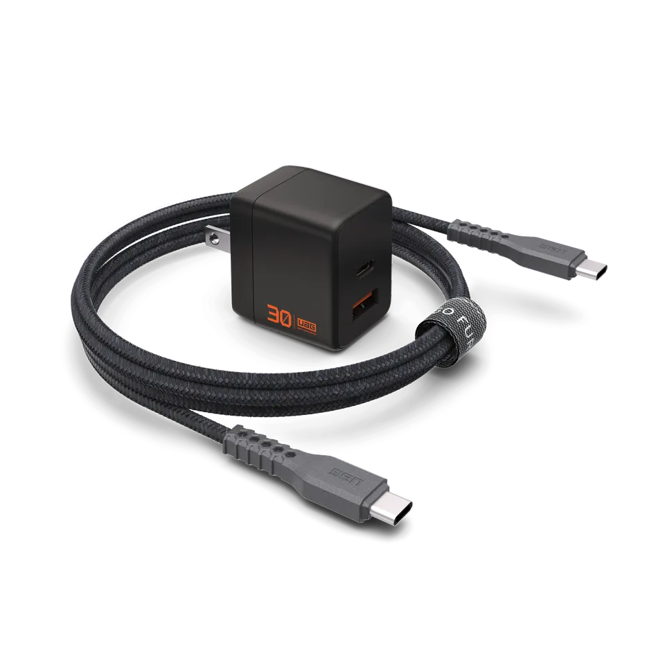UAG SRGE 30W Wandladegerät 2-Port GaN mit 2 Kabeln