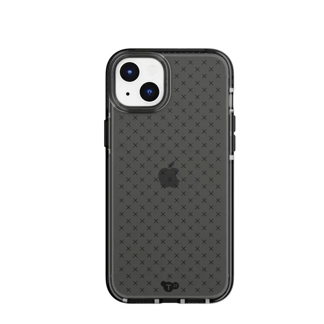 Tech21 Evo Check iPhone 15 Plus Hülle Smokey Black stoßfest