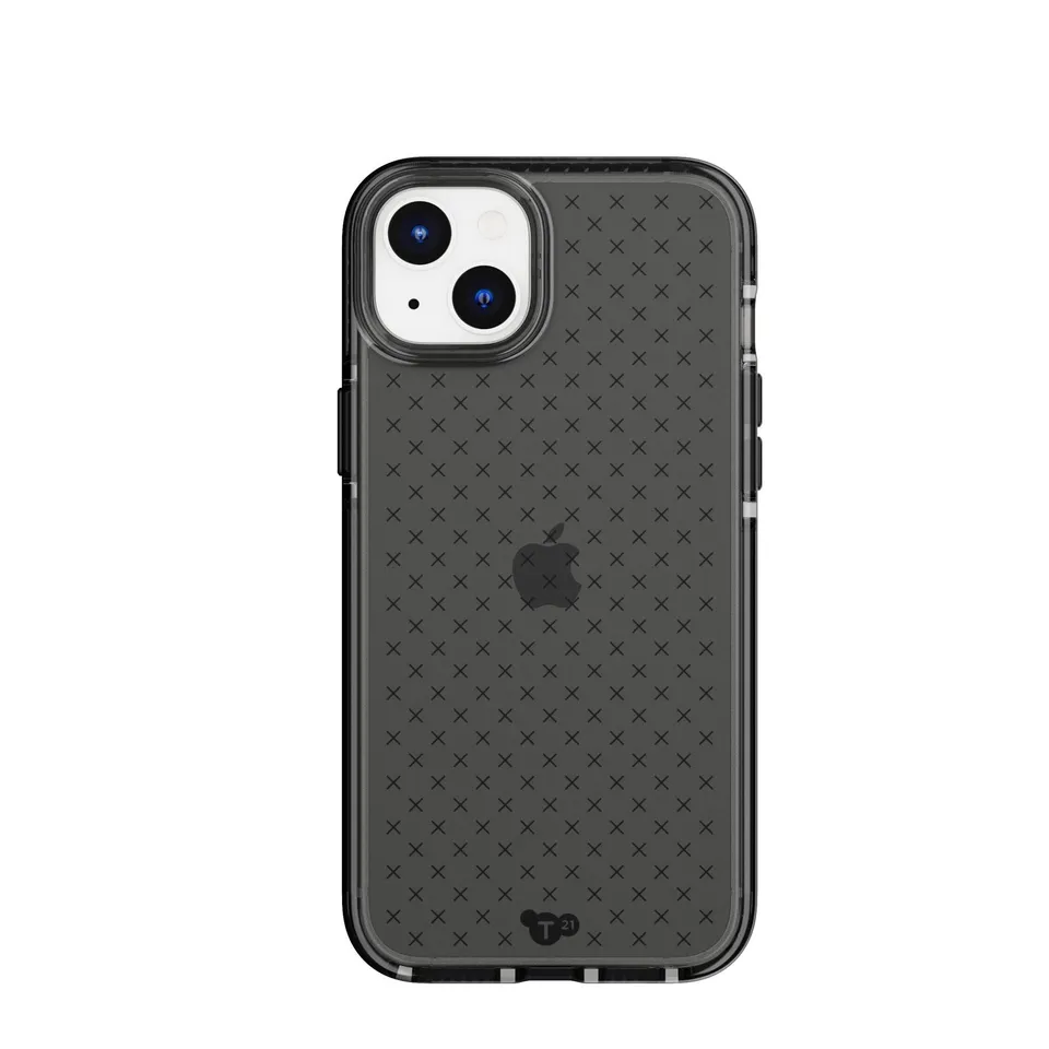 Tech21 Evo Check iPhone 15 Plus Hülle Smokey Black stoßfest