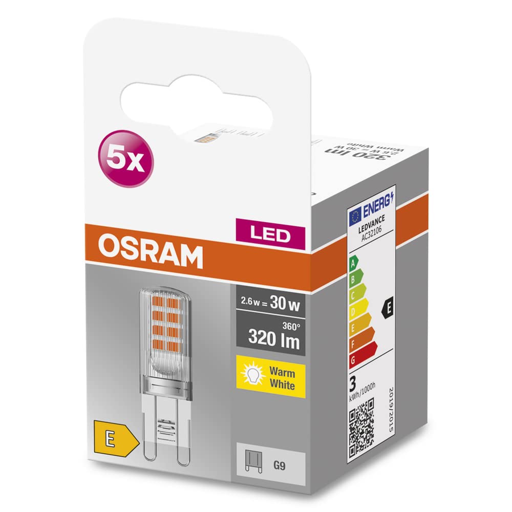 OSRAM SMART+ Star PIN G9 LED-Lampe warmweiß 5er-Pack