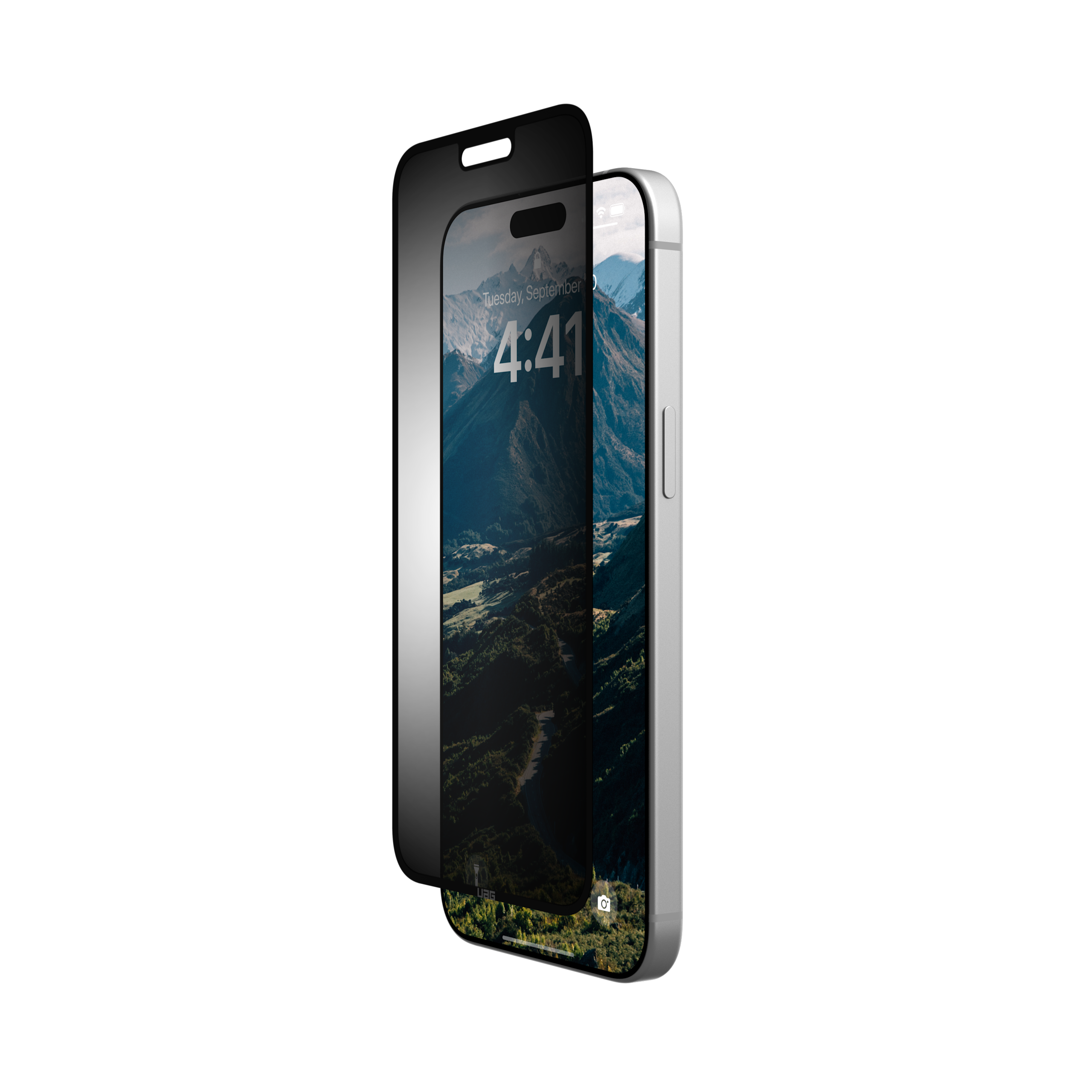 UAG Standard Issue Blickschutzfolie iPhone 15 Pro Max abnehmbar