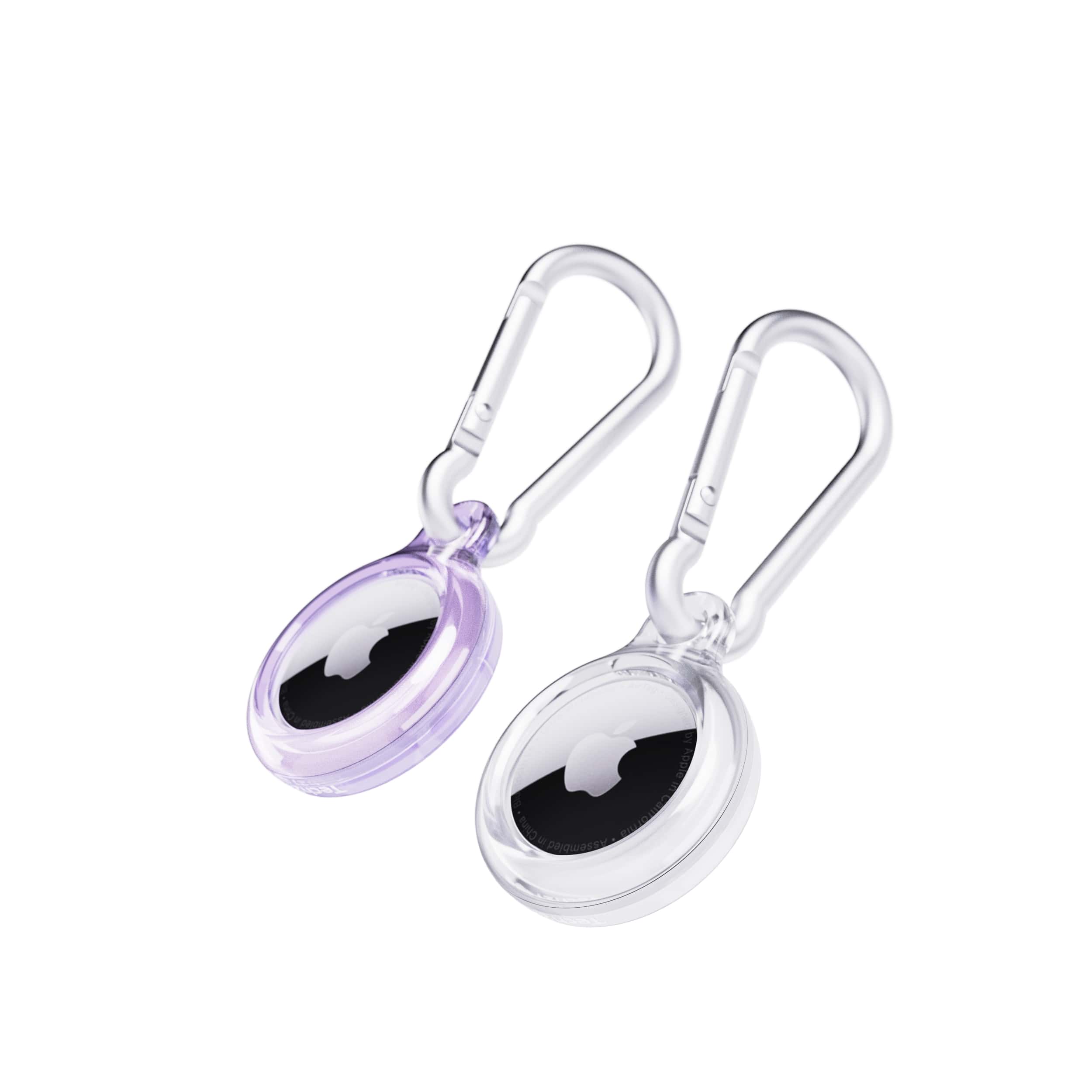 Tech21 EvoPop AirTag Hülle 2er Set Diamond Dust Clear