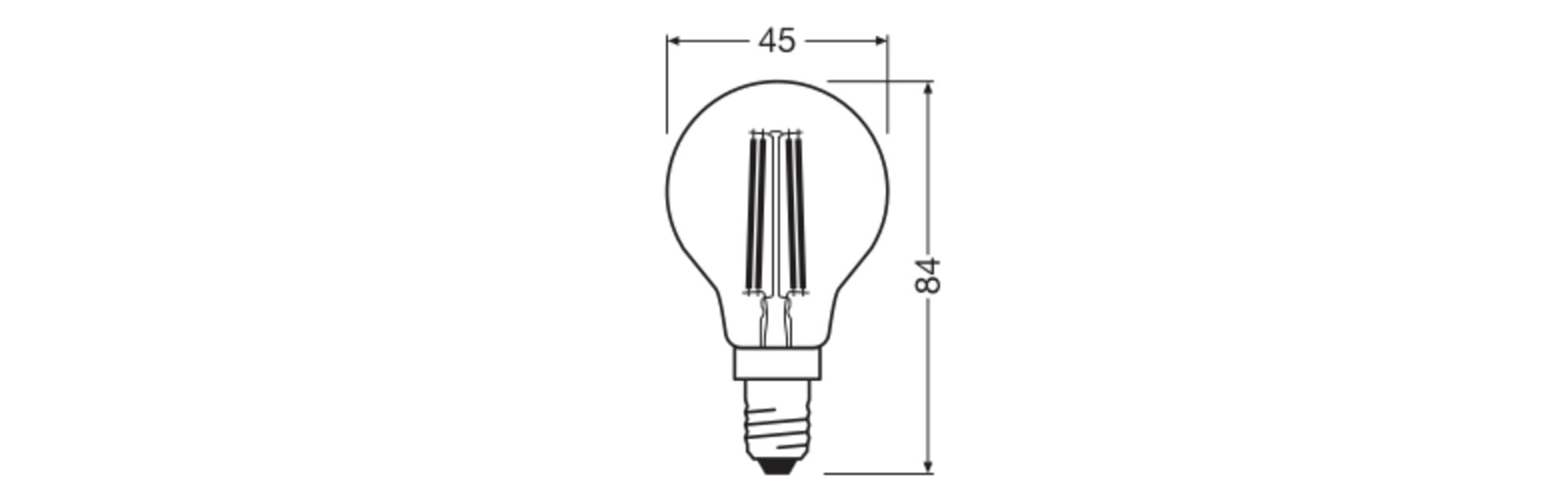 ams OSRAM Classic P 40 LED Tropfen E14 klar dimmbar
