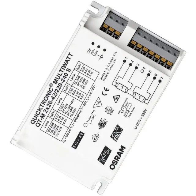 ams OSRAM POWERTRONIC QT-M 2x26-42 EVG Vorschaltgerät
