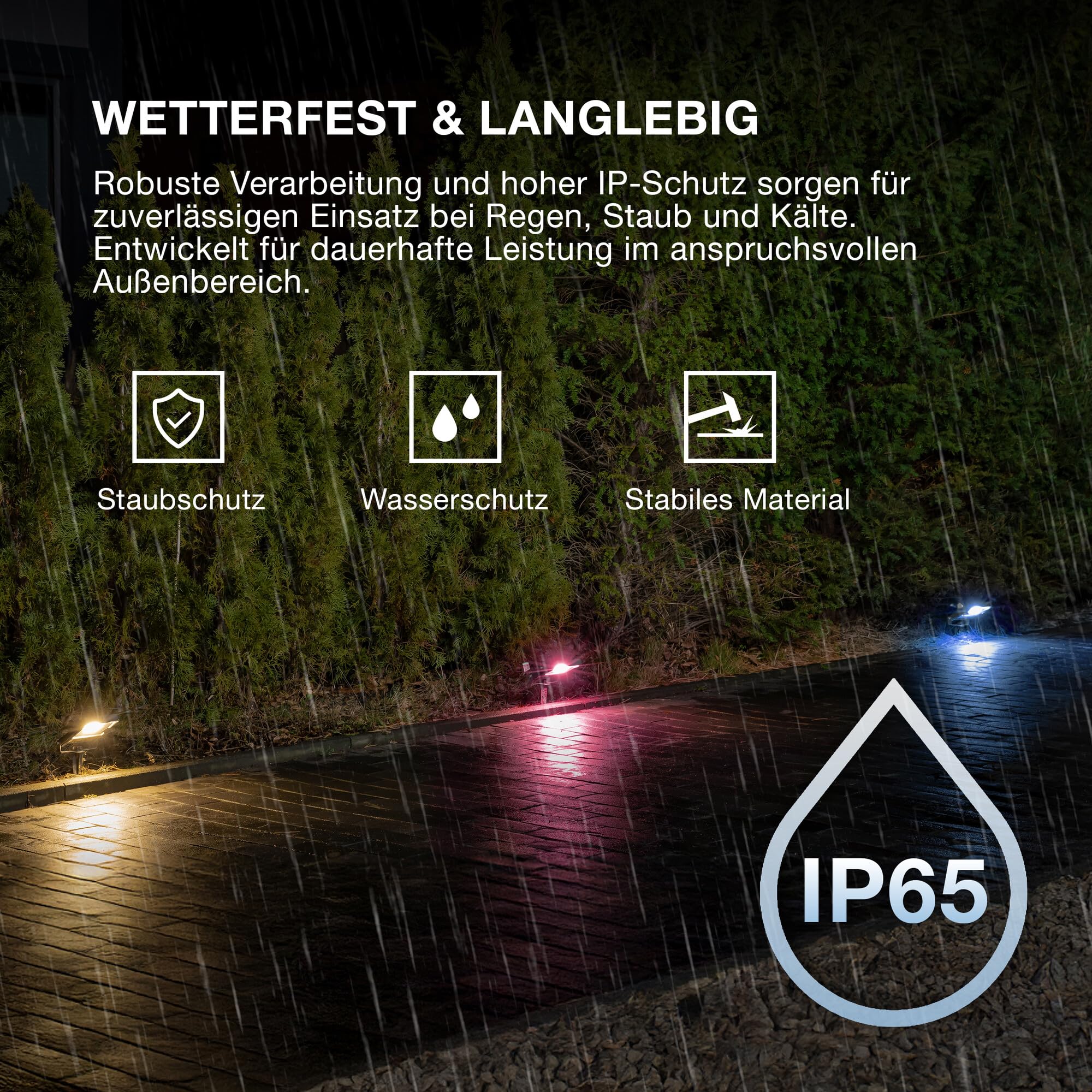 OSRAM SMART+ WiFi Flutlicht 50W dunkelgrau RGB 4000lm IP65