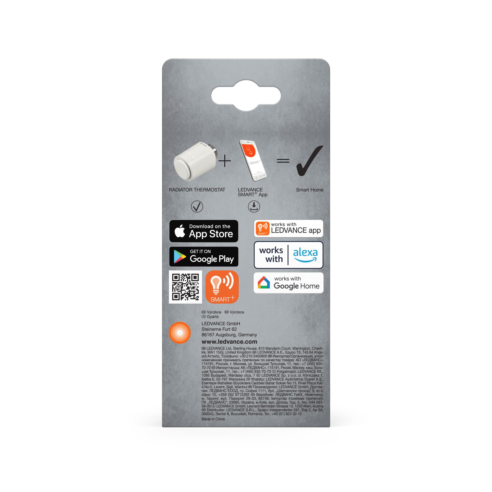 ams OSRAM SMART+ WiFi Heizkörperthermostat Weiß IP20 Kunststoff