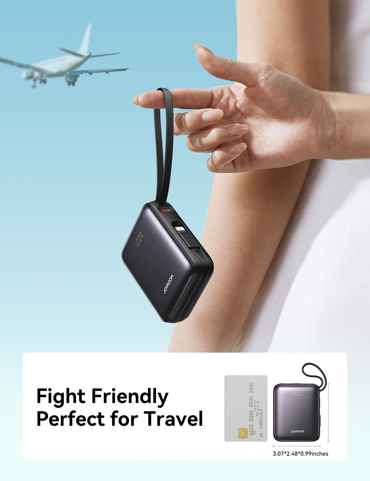 JOYROOM JR-PBF27 Powerbank 10000mAh 22.5W Titan Kabel