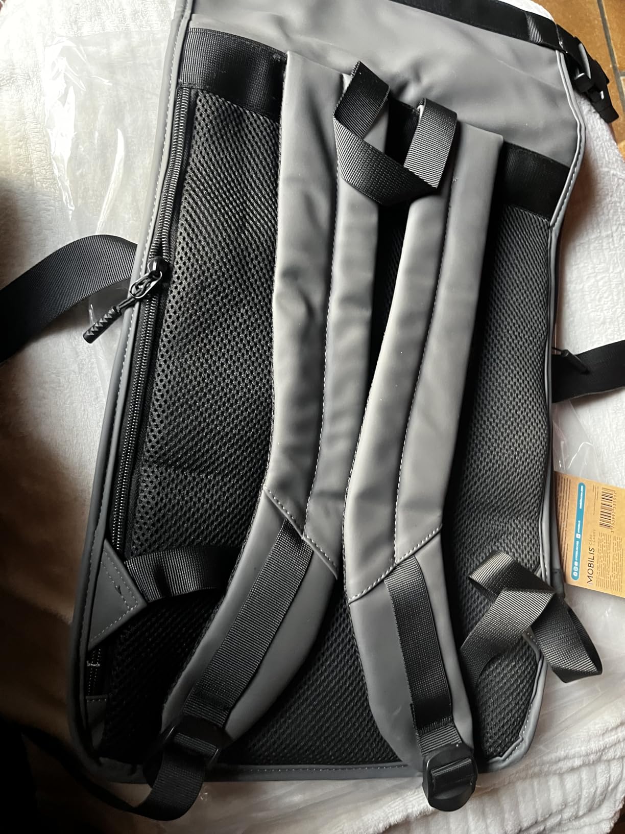 Mobilis Rolltop Laptop-Rucksack 16 Zoll 25L Grau