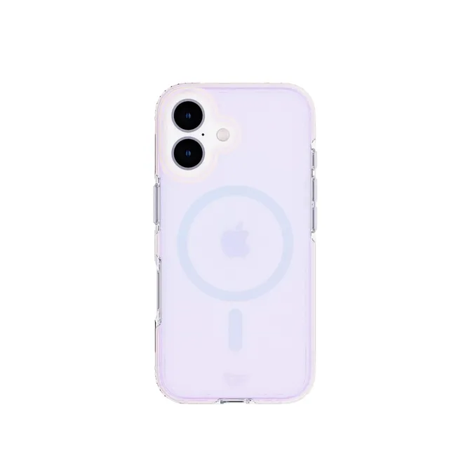 Tech21 EvoArt iPhone 16 Handyhülle MagSafe Holographic Lila stoßfest