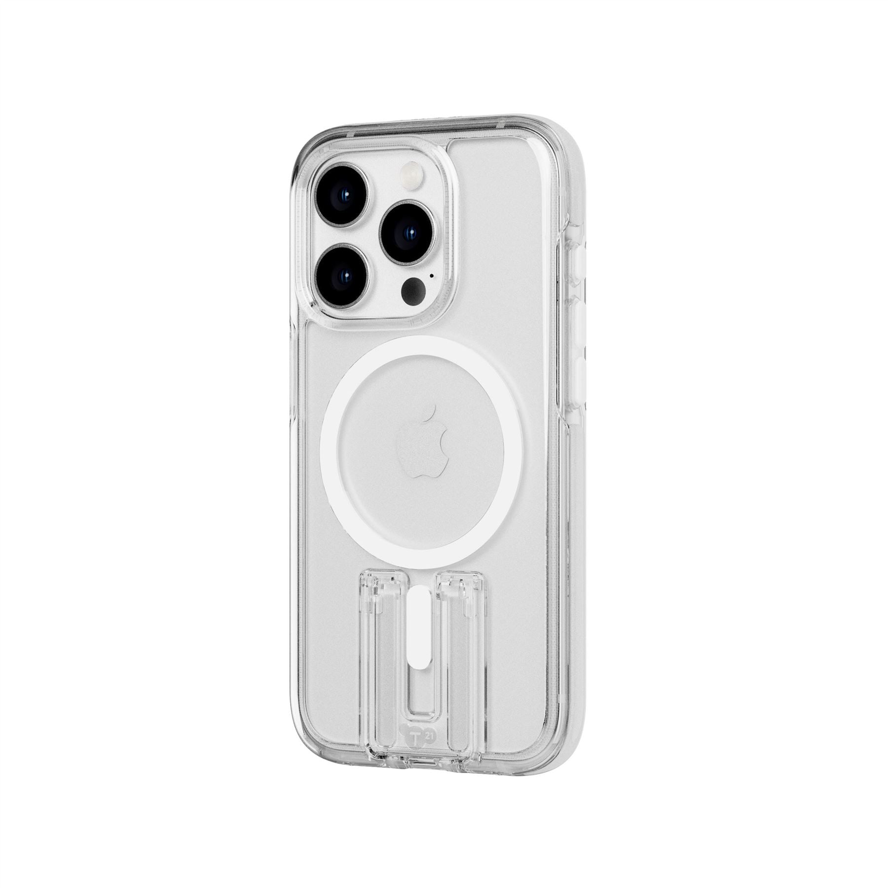 Tech21 EvoCrystal Kick iPhone 15 Pro Handyhülle Weiß MagSafe